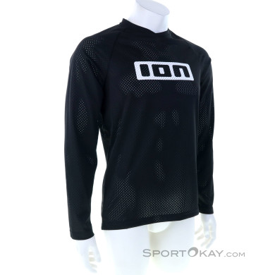 ION Tee Logo LS Herren Bikeshirt-Schwarz-M