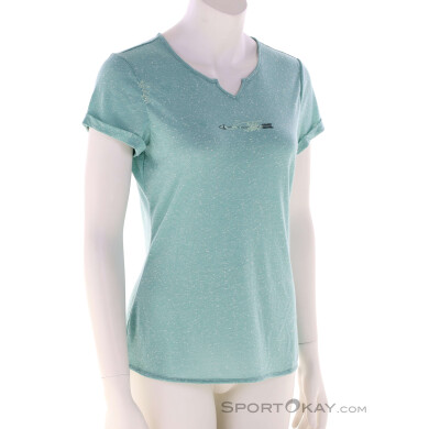 Chillaz Tao Flower Arrow Damen T-Shirt-Türkis-36