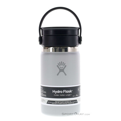 Hydro Flask Wide Mouth 355ml Thermosflasche-Hell-Grau-One Size