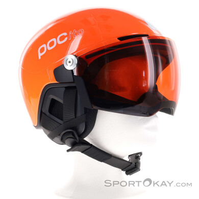 POC Pocito Obex Visor Kinder Skihelm mit Visier-Orange-M-L