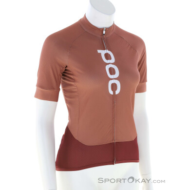 POC Essential Road SS Damen Bikeshirt-Dunkel-Rot-L