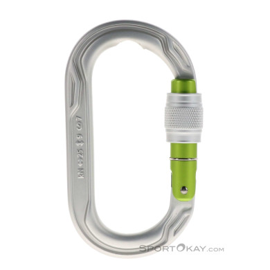 Edelrid Oval Power 2500 Screw Karabiner-Silber-One Size