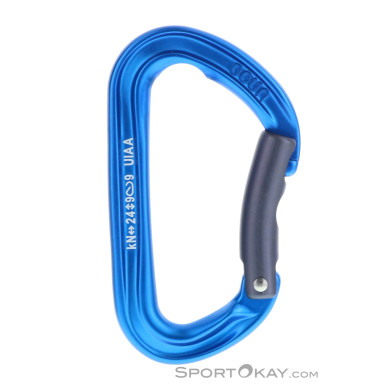 Ocun Hawk Bent Schnappkarabiner-Blau-One Size
