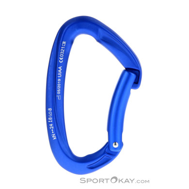 Mammut Crag Key Lock Bent Gate Schnappkarabiner-Blau-One Size