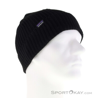 Patagonia Fishermans Rolled Beanie Mütze-Schwarz-One Size