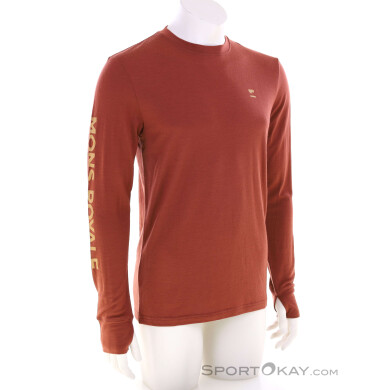 Mons Royale Yotei Merino Classic Herren Funktionsshirt-Orange-M