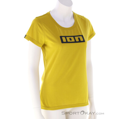 ION Logo DRI SS Damen Bikeshirt-Gelb-M