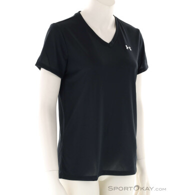 Under Armour Tech V Damen T-Shirt-Schwarz-M