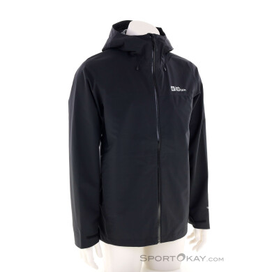 Jack Wolfskin Highest Peak 3L Herren Regenjacke-Schwarz-S