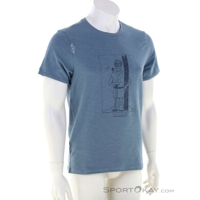 Chillaz Homo Mons Sportivus Herren T-Shirt-Blau-L