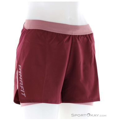 Dynafit Alpine Pro 2in1 Damen Laufshort-Rot-XS