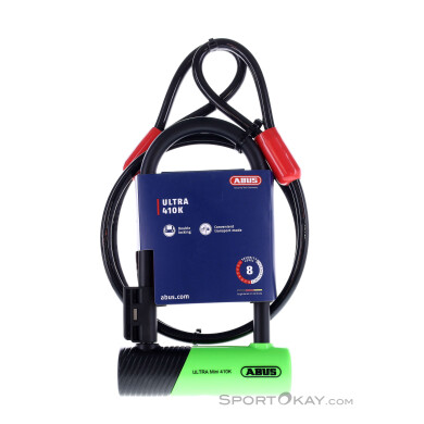 Abus Ultra 410K 23cm Fahrradschloss-Grün-One Size