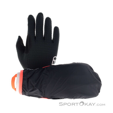 Ortovox Fleece Grid Cover Damen Tourenhandschuhe-Schwarz-S
