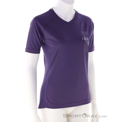 ION Traze S/S Damen Bikeshirt-Lila-M