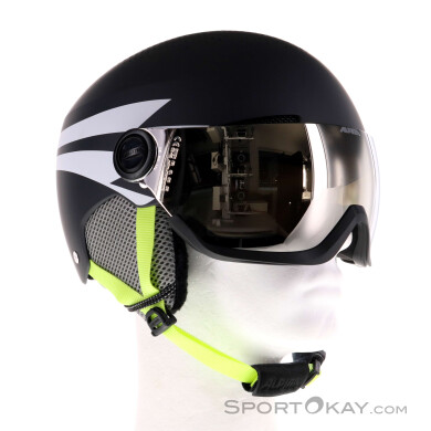 Alpina Zupo Visor Q-Lite Kinder Skihelm-Grau-54-58