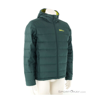 Jack Wolfskin Ather Down Hoody Herren Outdoorjacke-Oliv-Dunkelgrün-M