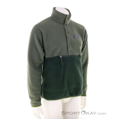 Patagonia Retro Pile 1/2 Snap Fleece Herren Sweater-Oliv-Dunkelgrün-L
