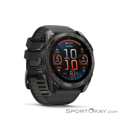 Garmin Fenix 8 Amoled 51mm Sportuhr-Schwarz-One Size