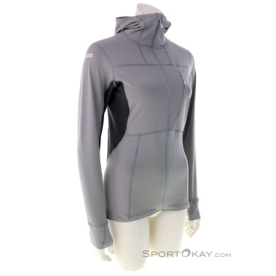 Haglöfs L.I.M Mid Comp Hood Damen Sweater-Hell-Grau-S