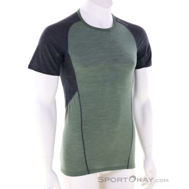 Devold Running Merino 130 Herren T-Shirt-Oliv-Dunkelgrün-L
