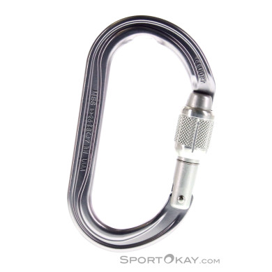 Petzl OK Screw-Lock Karabiner-Grau-One Size