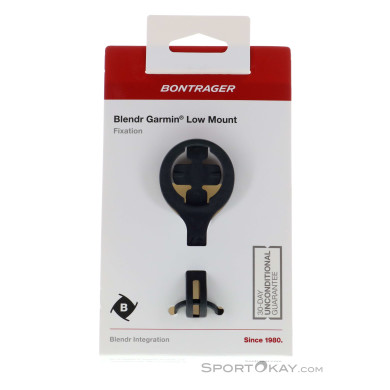 Bontrager Blendr flach Garmin Lenkerhalterung-Schwarz-One Size