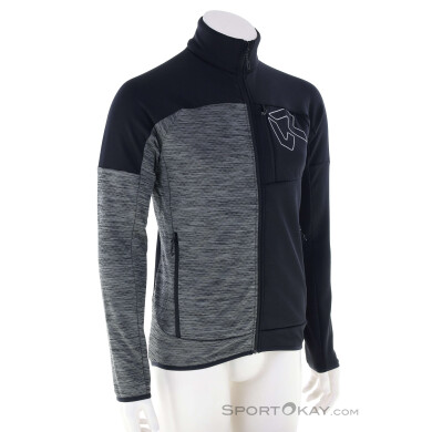 Rock Experience Kobra Mock FZ Herren Sweater-Schwarz-XL