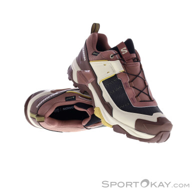 Salomon X Ultra 5 GTX Damen Wanderschuhe Gore-Tex-Beige-6
