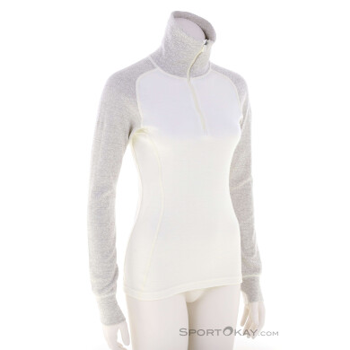 Devold Duo Active Merino 205 Z.NECK Damen Funktionsshirt-Weiss-S