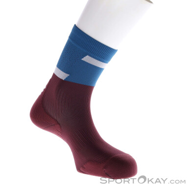 CEP The Run Mid Cut Damen Laufsocken-Dunkel-Rot-2