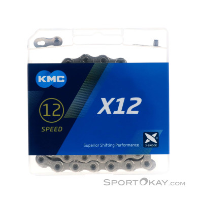 KMC X12 Silver 12-Fach Kette-Silber-One Size