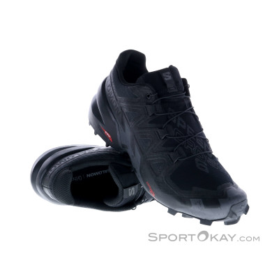 Salomon Speedcross 6 Herren Traillaufschuhe-Schwarz-9,5