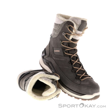 Lowa Calceta Evo GTX Damen Winterschuhe Gore-Tex-Grau-6,5