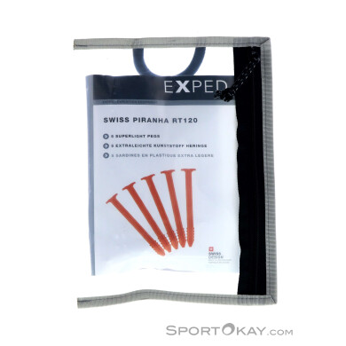 Exped Swiss Piranha RT120 12cm 5er Zelthering-Set-Orange-12