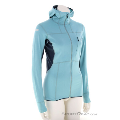 Haglöfs L.I.M Mid Comp Hood Damen Sweater-Hell-Blau-S