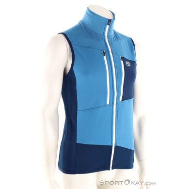 Ortovox Fleece Grid Vest Herren Outdoorweste-Blau-S