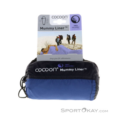 Cocoon Mummy Liner Mikrofaser Schlafsack-Dunkel-Blau-One Size