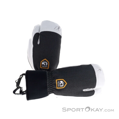 Hestra Army Leather Patrol 3-Finger Handschuhe-Dunkel-Grau-10