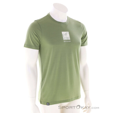 Ortovox 120 Cool Tec Abstract TS Herren T-Shirt-Grün-M