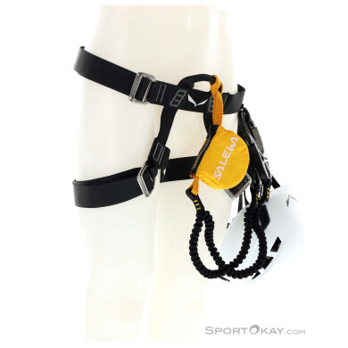 Salewa VF CORE/VF EVO/TOXO Klettersteigpaket (Set, Helm, Gurt)-Schwarz-One Size