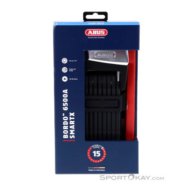 Abus 6500A Bordo SmartX 110cm Fahrradschloss-Schwarz-One Size