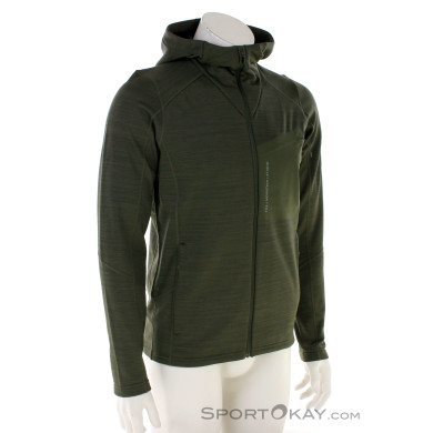 The Mountain Studio Techno Stretch Mid Hood Sweater-Oliv-Dunkelgrün-S