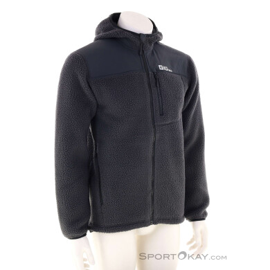 Jack Wolfskin Kammweg Pile FZ Herren Fleecejacke-Schwarz-M