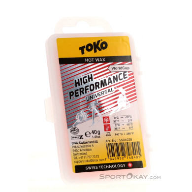 Toko World Cup High Performance Universal 40g Heisswachs-Rot-40