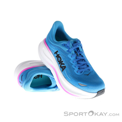 Hoka Bondi 9 Damen Laufschuhe-Blau-8