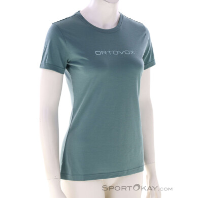 Ortovox 150 Cool Brand Damen T-Shirt-Grün-M