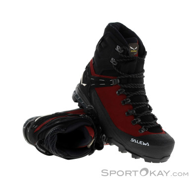 Salewa Ortles Ascent Mid GTX Damen Bergschuhe Gore-Tex-Rot-6