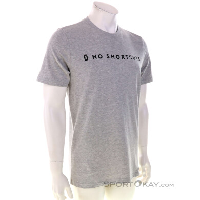Scott 10 No Shortcuts Herren T-Shirt-Grau-XXL
