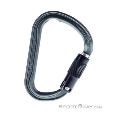 Petzl William Ball-Lock HMS-Karabiner-Grau-One Size