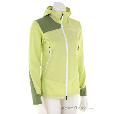 Ortovox Pala Hooded Damen Outdoorjacke-Hell-Grün-S